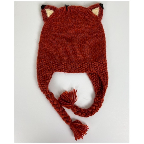 Andes Kids | Handmade Alpaca Blend Fox Hat | OS - Picture 1 of 9
